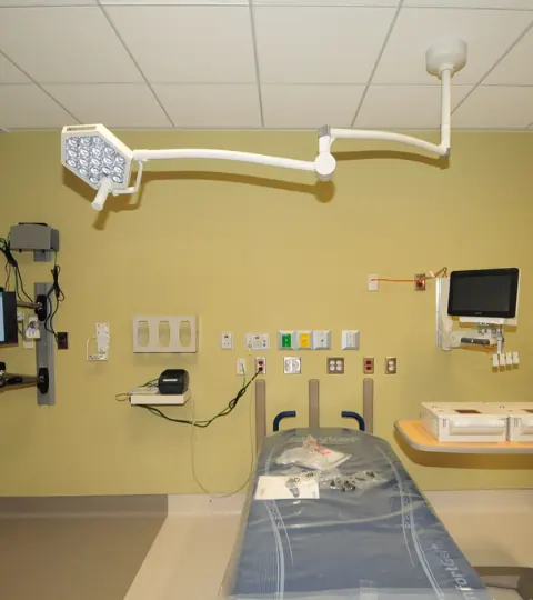 MUSC Chest Pain Center: new floors were part of the renovation scope