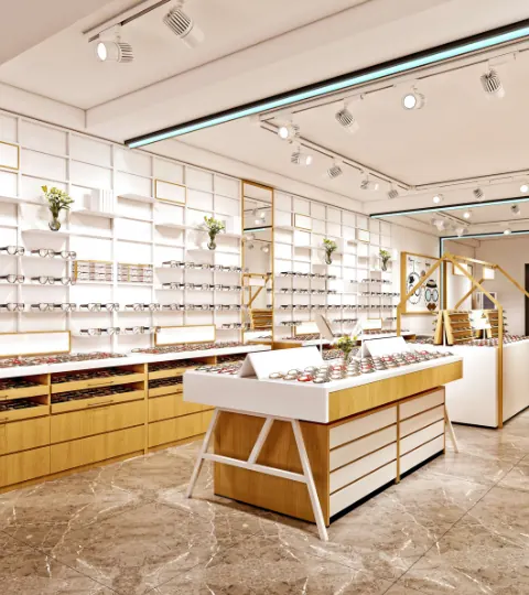 Retail construction: SEE Eyewear interior, King Street, Charleston